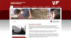Desktop Screenshot of fundaciovedrunabarcelona.cat